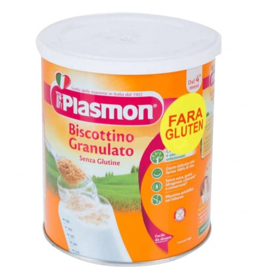 Biscuiți granulați fără gluten Gr. 4 luni 374 g Plasmon