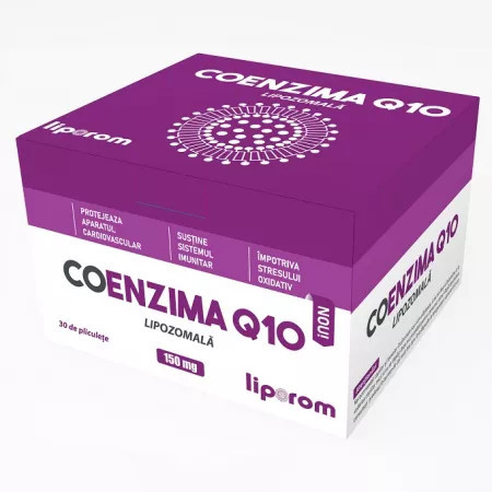 Coenzima Q10 Lipozomala 150 mg 30 plicuri Liporom