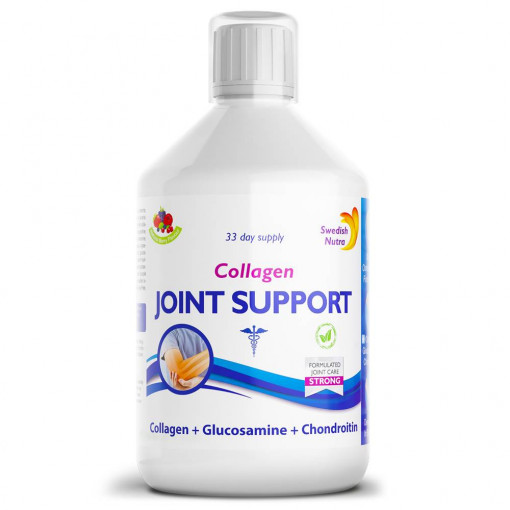 Colagen Lichid Hidrolizat Tip 2 Joint Support 5000 mg 500 ml Swedish Nutra