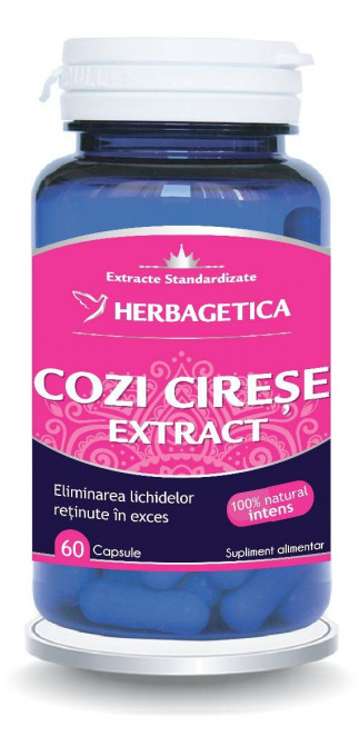 Cozi de cirese extract 60 capsule Herbagetica
