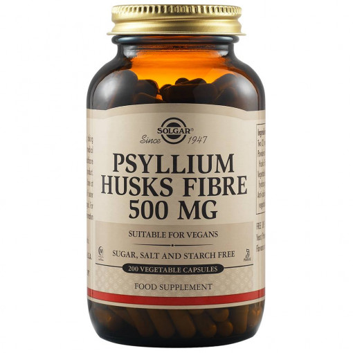 Fibre din tarate de Psyllium 500 mg 200 capsule Solgar