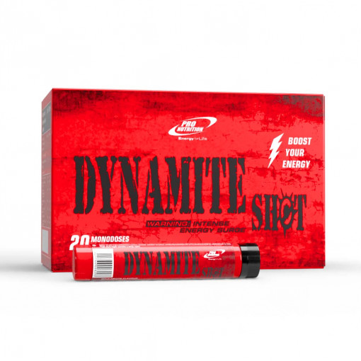 Monodoze energizante pre-workout, Dynamite Shot Fructe de padure 20 monodoze x 25 ml