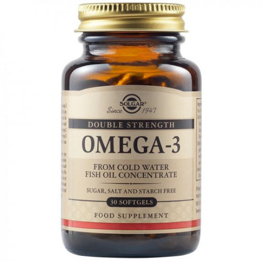Omega 3 dublu concentrat 30 capsule Solgar