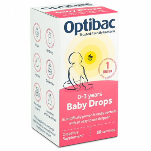 Probiotic pentru sugari si copii 10 ml OptiBac