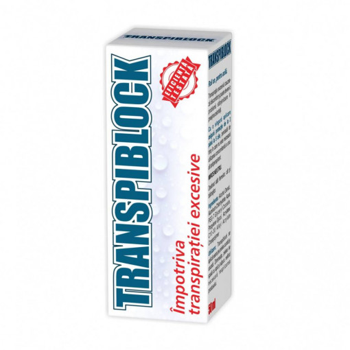 Roll-on impotriva transpiratiei excesive Transpiblock 50 ml Zdrovit