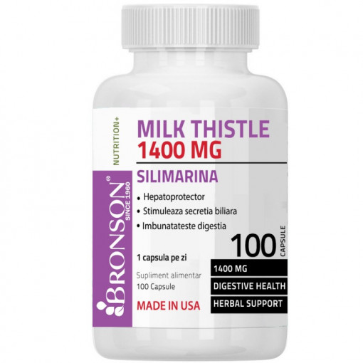 Silimarina Milk Thistle 1400 mg 100 capsule Bronson