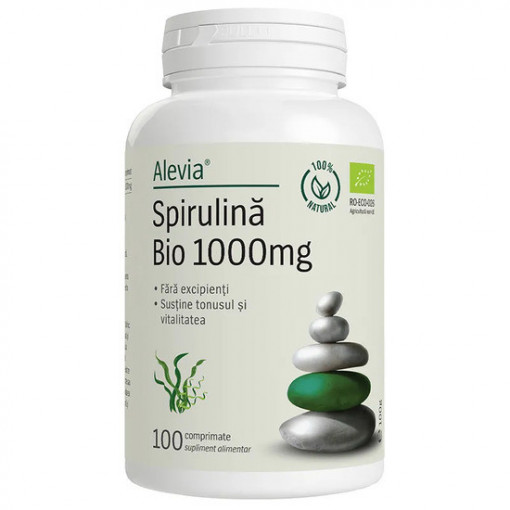 Spirulina Bio 1000 mg 100 comprimate Alevia