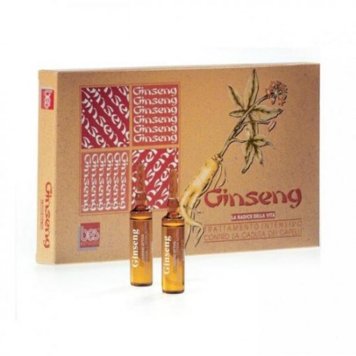 Tratament contra caderii parului Ginseng 12 fiole Bes Beauty & Science