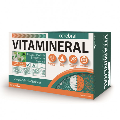 Vitamineral Cerebral 30 fiole x 15 ml Dietmed