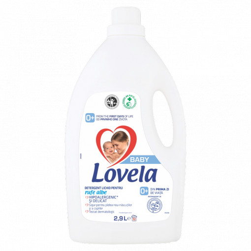 Detergent lichid pentru rufe albe 2900 ml Lovela Baby