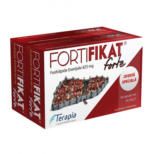 Pachet Fortifikat Forte 825 mg 30+30 capsule Terapia