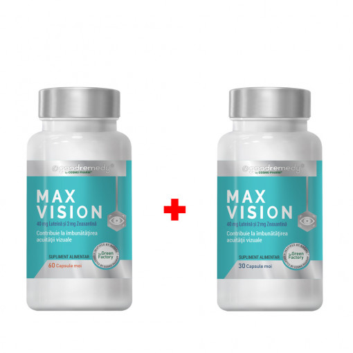 Pachet Max Vision Good Remedy 60 + 30 capsule Cosmopharm