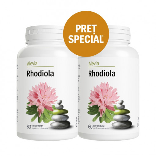Pachet Rhodiola 60+60 comprimate Alevia