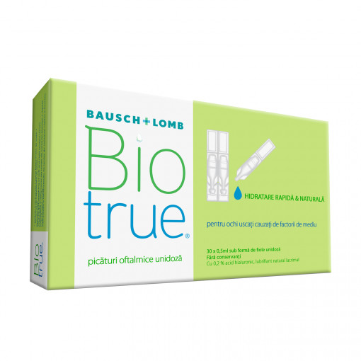 Picaturi oftalmice Biotrue 0.5 ml 30 unidoze Bausch + Lomb