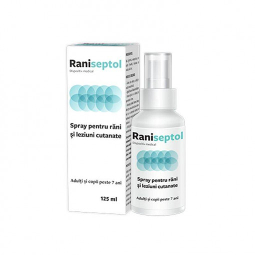 Spray pentru rani si leziuni cutanate Raniseptol 125 ml Zdrovit