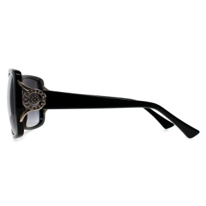 Ochelari de soare Guess GF6065 01B, Damă, Negru, Fluture - Img 3