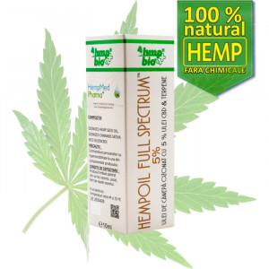 ULEI DE CANEPA OZONAT CU 5 % Ulei CBD & Terpene, Hempmed Pharma