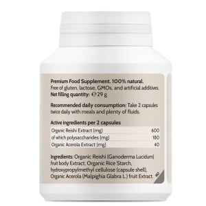 Extract de ciuperci bio Reishi, 60 capsule, Novo Biomedics - Img 3