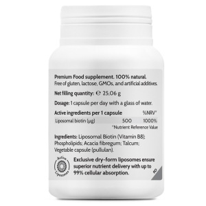 Liposomal Biotin Elite, 45 capsule, Novo Biomedics - Img 3