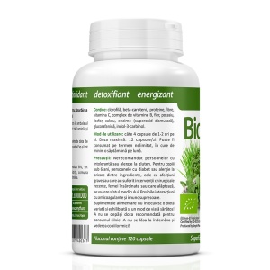 SuperFood vegan cu alge si germeni BioGreens 120 capsule Zenyth - Img 3