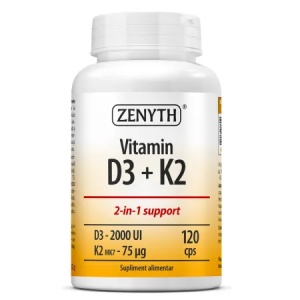 Vitamin D3 + K2 120 capsule Zenyth Pharmaceuticals