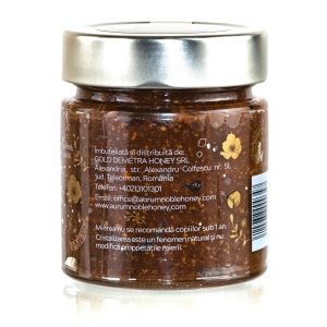 Miere cruda poliflora cu alune de padure si roscove Bohemian Rhapsody 300 g Aurum Noble Honey - Img 1