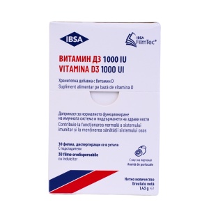 Vitamina D3 1000 UI 30 filme orodispersabile Ibsa - Img 5