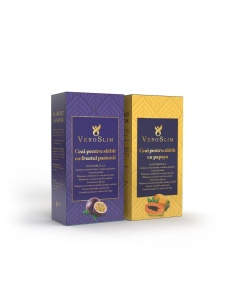 Pachet 2 cutii de Ceai VeroSlim pentru slabit cu fructul pasiunii + papaya
