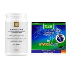 Pachet Detox & Imunitate – Zeolit Spectrum 200 cp + Mycelcaps AHCC Finclub 80 cp - Img 2