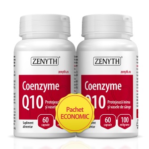 Pachet Coenzima Q10 60 capsule + 60 capsule Zenyth