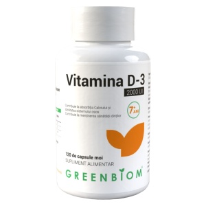 Vitamina D-3 2000 UI – 120 capsule moi