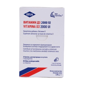 Vitamina D3 2000 UI 30 filme orodispersabile Ibsa - Img 2