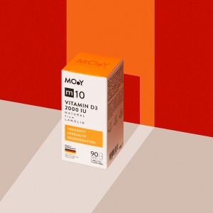 Vitamina D3 m10 2000 IU 90 tablete Molecules of Youth - Img 1
