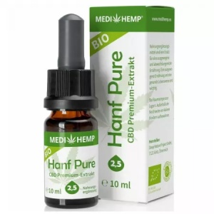 Ulei de canepa bio Hemp Pure 2.5% CBD 10 ml Medihemp
