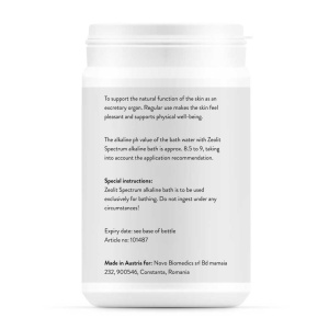 Zeolit Spectrum sare de baie alcalina 800 g Novo Biomedics
