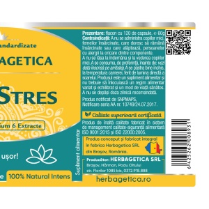 Fara Stres 120 capsule Herbagetica - Img 3