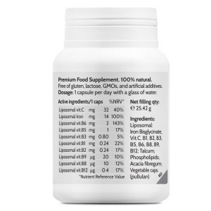 Liposomal Iron Bisglycinate, 45 capsule, Novo Biomedics - Img 3