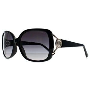 Ochelari de soare Guess GF6065 01B, Damă, Negru, Fluture - Img 2