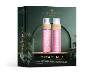 Set pentru cresterea si hranirea parului DREAM HAIR - Ser crestere GROW 110ml, Ulei 3in1 HAIR 110ml