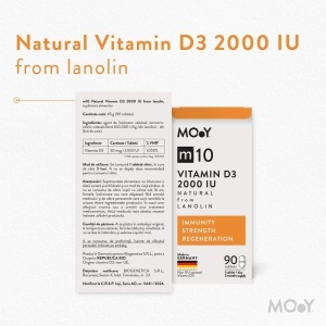 Vitamina D3 m10 2000 IU 90 tablete Molecules of Youth - Img 4