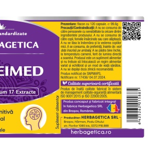 Alzheimed 120 capsule Herbagetica - Img 3