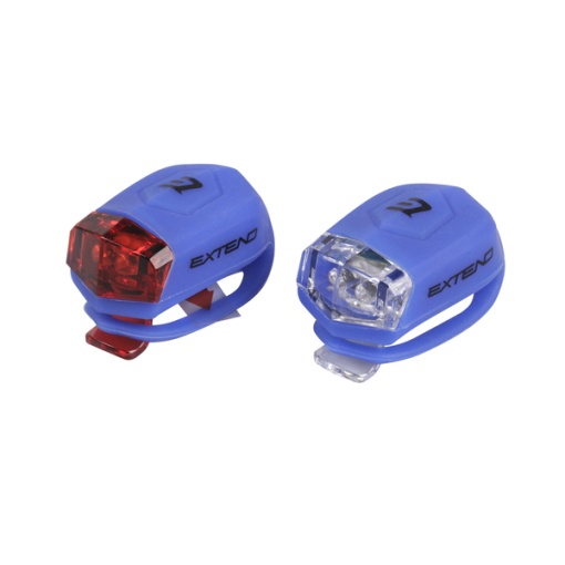 Set Flash cu Baterii Extend FROGGIES (silicone) Albastru