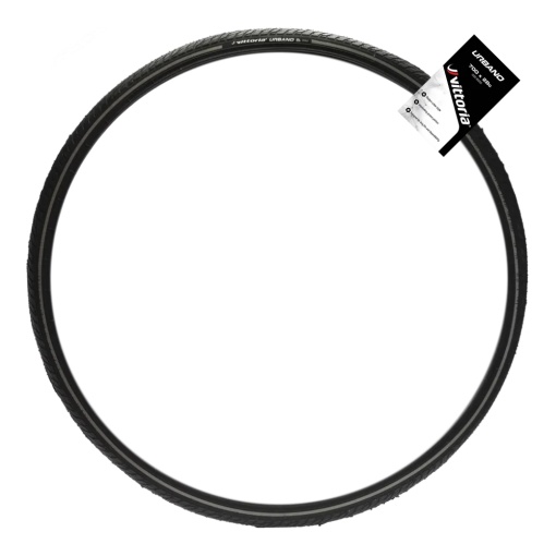 Anvelopa VITTORIA Urbano 700x38C(40-622) Negru 942g Rigid - banda reflectorizanta