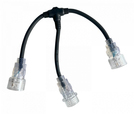 Conector tip T mufa rotunda pentru interconectare segmente banda led Setolite Snake