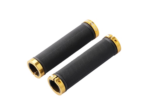 Mansoane SXT SPORT, DOUBLE lock-on, Negru-Gold,130mm