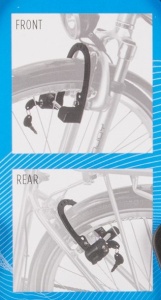 Antifurt Cadru si Furca M-WAVE BOOSTER 2in1 Negru - Img 3
