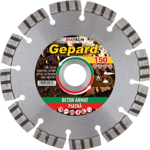 Disc diamantat pentru beton armat Diatech GEPARD 150 mm