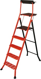 Scara Pliabila din Otel Lescabo Cu Platformă – 110 cm, 5 Trepte