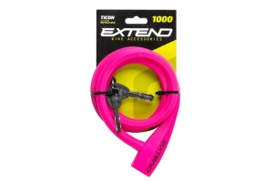 Antifurt cu Cheie EXTEND TICON Roz - 12x1000mm, Culoare Modernă