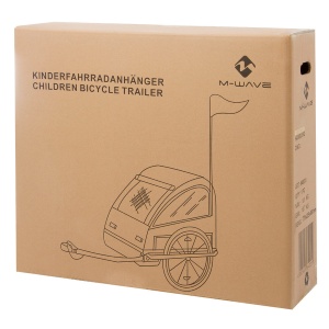 Carucior Transport Copii M-WAVE KIDS RIDE EASY, Aluminiu , 20" - Img 2